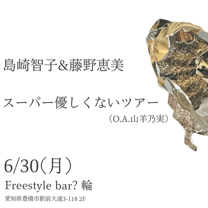 島崎智子 & 藤野恵美 スーパー優しくないツアー