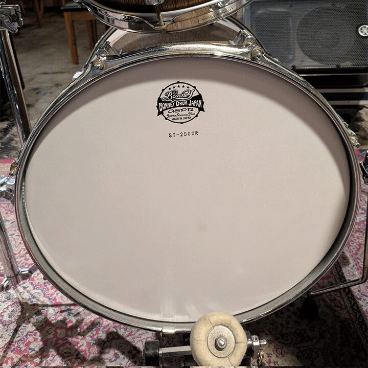 BONNEY DRUMの16インチバスドラヘッドに張り替え!
